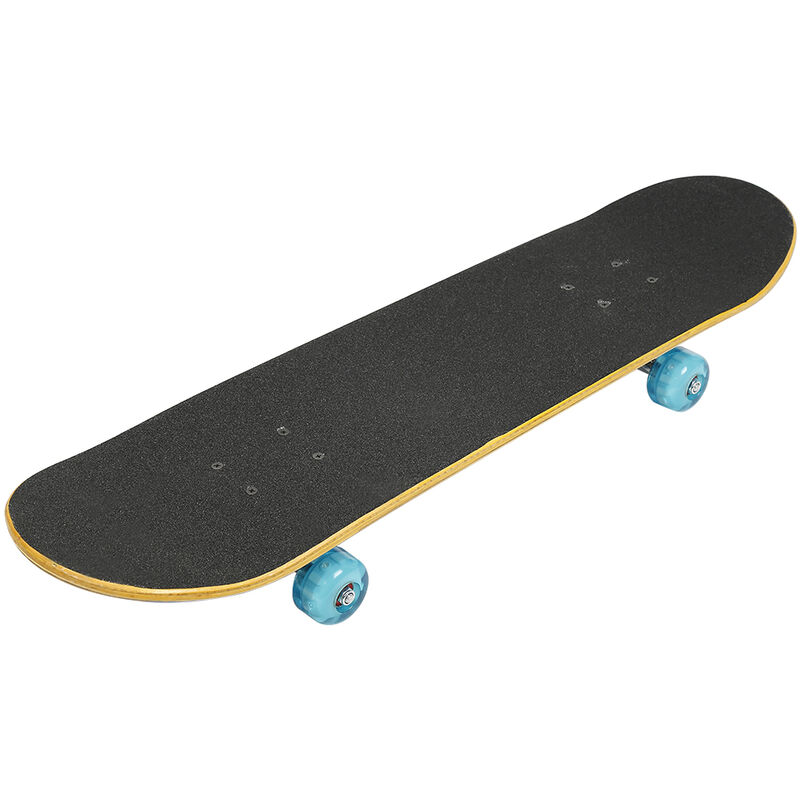 

Patineta con LED Monopatín de cubierta skateboard bearing wheels skid pad maple 79cm