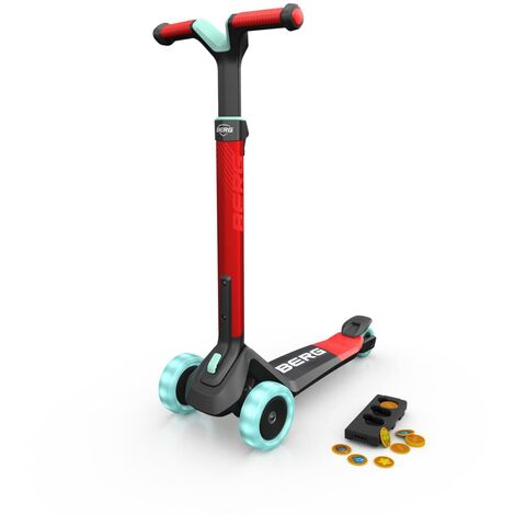 Patinete BERG Nexo Lights Plataforma Magnética Rojo