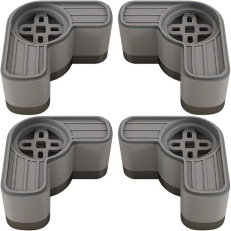Patins anti-vibrations pour lave-linge 4 tapis amortisseurs de vibrations Stabilisateur surélevé absorbant les chocs, accessoires antibruit pour appartements