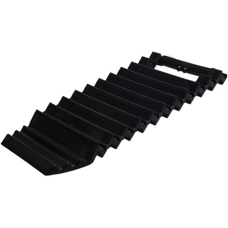 Patins antidérapants pour roues de voiture, antidérapants, antidérapants pour la neige (1 pièce - Noir)
