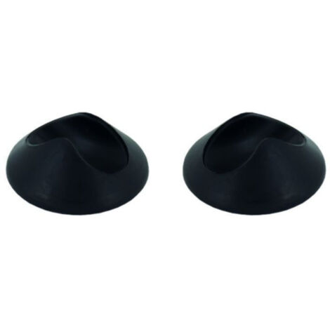 Patins Clipsables Plastique Noir Ø28mm pour Tube 10mm
