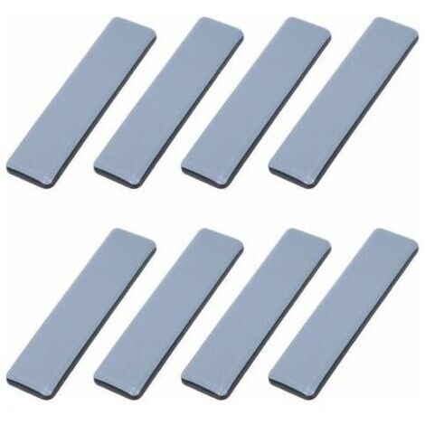 Patins de glissement pour meubles lourds, lot de 8, 25 mm x 100 mm, en résine écologique, antichoc, adaptés aux parquets contrecollés et aux carrelages.