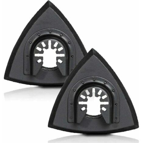Patins de ponçage triangulaires universels - Bande Velcro, （2pcs）