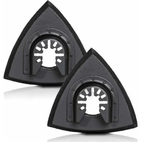 Patins de ponçage triangulaires universels - Bande Velcro, （2pcs）