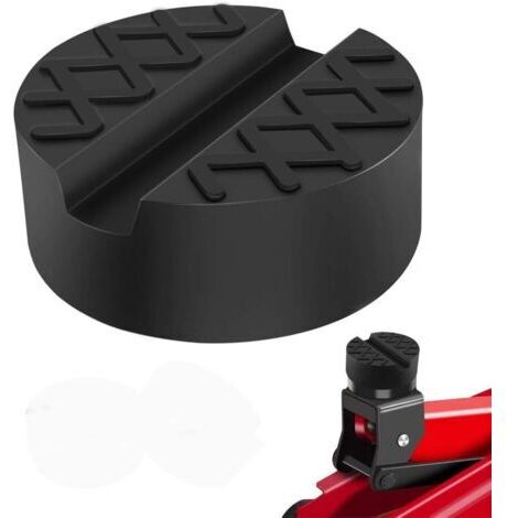 Patins en caoutchouc pour crics hydrauliques, supports de cric, plateforme de levage robuste, protègent le dessous de la voiture lors du levage, noirs