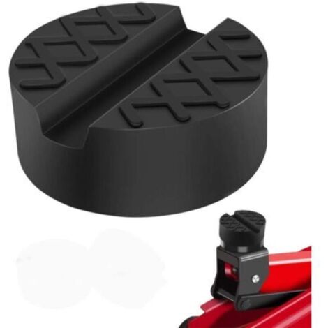 Patins en caoutchouc pour crics hydrauliques, supports de cric, plateforme de levage robuste, protègent le dessous de la voiture lors du levage, noirs