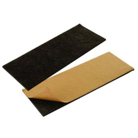 Patins feutre adhésifs 80x215mm marron - INVENTIV