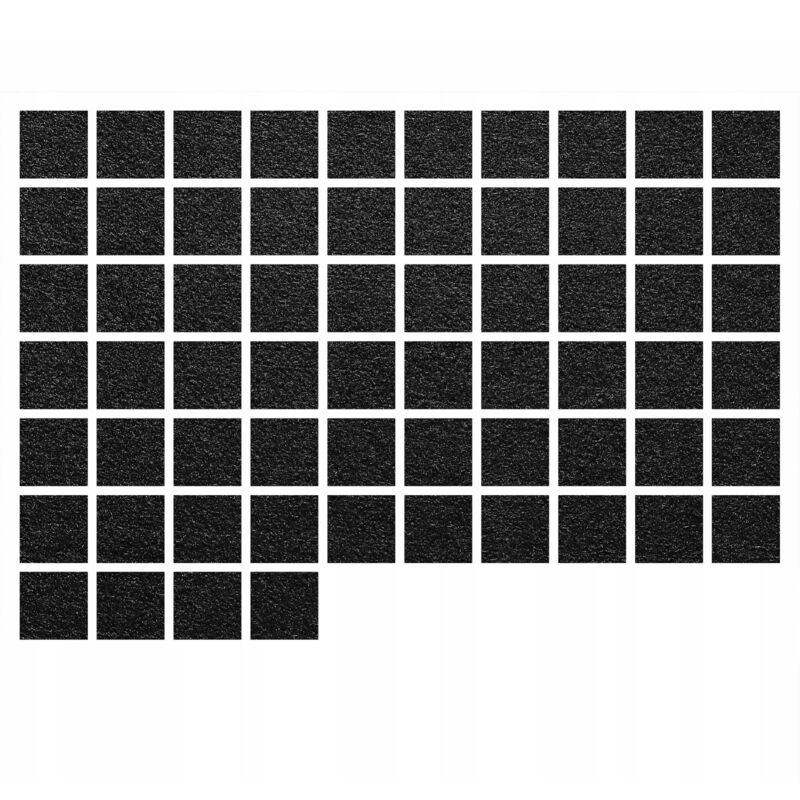 Patins feutres autocollants 1,5x1,5cm 64 pièces