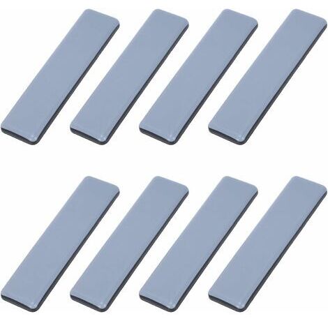 Patins Meubles Lourds Patins Téflon Auto-adhésif Rectangle Anti-vibration Patins Glisseurs pour Meubles Bleu/Black Dérapage Super planeurs (8 Pièces 25mm100mm)