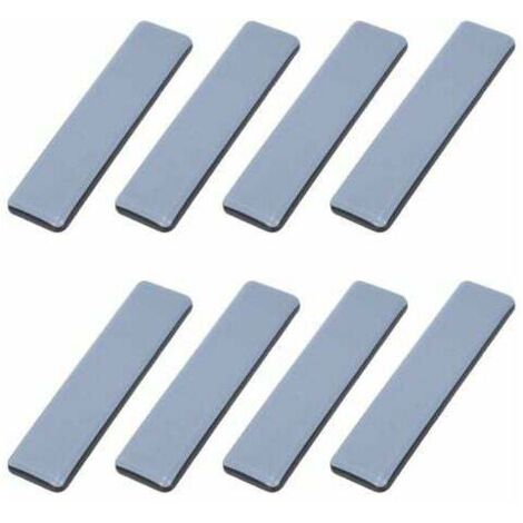 Patins Meubles Lourds Patins Téflon Auto-adhésif Rectangle Anti-vibration Patins Glisseurs pour Meubles Bleu/Black Dérapage Super planeurs (8 Pièces 25mm100mm)