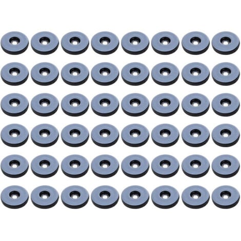 RNEMITERY Patins Meubles,Lot de 48 patins de meubles ronds en téflon,Anti-vibration Patins Glisseurs pour Meubles - 19 mm,(Ronde)