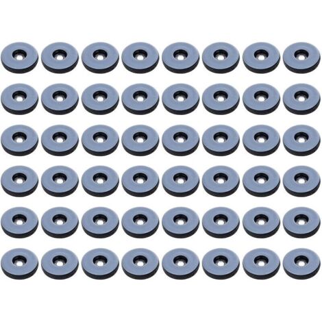 Patins Meubles,Lot de 48 patins de meubles ronds en tflon,Anti-vibration Patins Glisseurs pour Meubles - 19 mm,(Ronde)