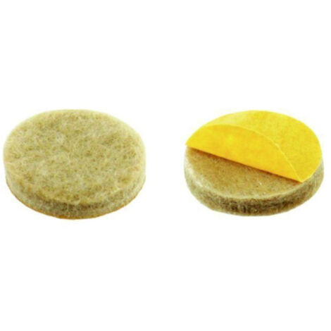 Patins Superfeutre Adhésif Renforcé Ø19mm Beige - INVENTIV