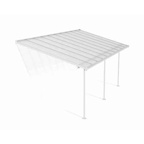 Patio Cover Sierra 3 x 6.10 Clear - Polycarbonate - L619 x W299 x H305 cm - White
