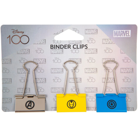 PATIO Disney 100 clips de papel: 3 patrones, 25 mm