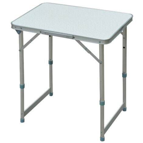Patio Foldable Picnic Table-Silver
