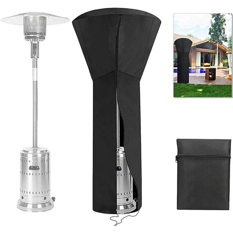 420D Oxford Fabric Outdoor Heater Cover Standup Patio Heater Cover Dustproof Snowproof Windproof Weatherproof 24 Months of Use 89 x 33 x 19 Patio Heater Covers Waterproof with Zipper Black 