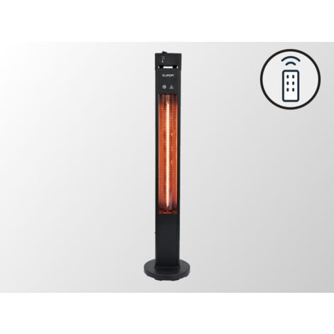 Patio Heater Q-Tower 2000 RCD w/RC, 2000 W, Black