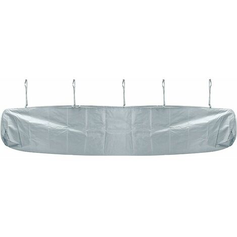 Patio Protection Canopy, Garden Waterproof Awning Cover Sun Shade Shelter Weather Cover, Awning Canopy Shelter Protective Sun Protection Dustproof, with String for Garden Patio(Grey,size:3.5m)