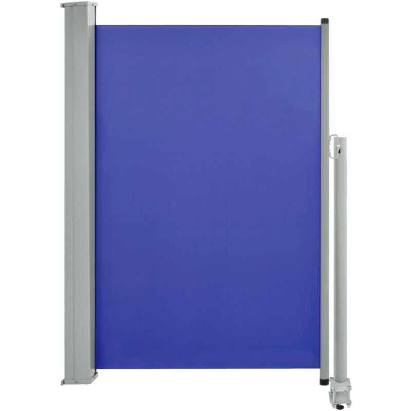 Patio Retractable Side Awning 120x300 cm Blue Vidaxl