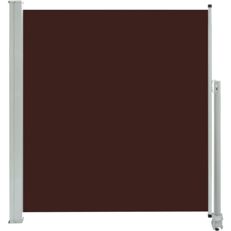 Patio Retractable Side Awning 140 x 300 cm Brown vidaXL