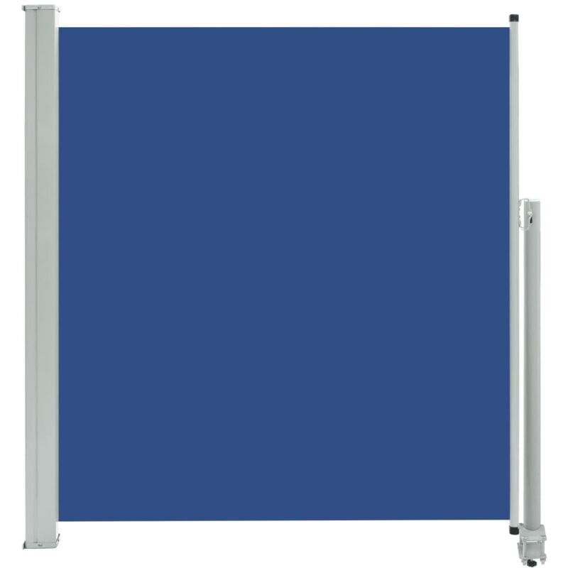 Patio Retractable Side Awning 140 x 300 cm Blue Vidaxl