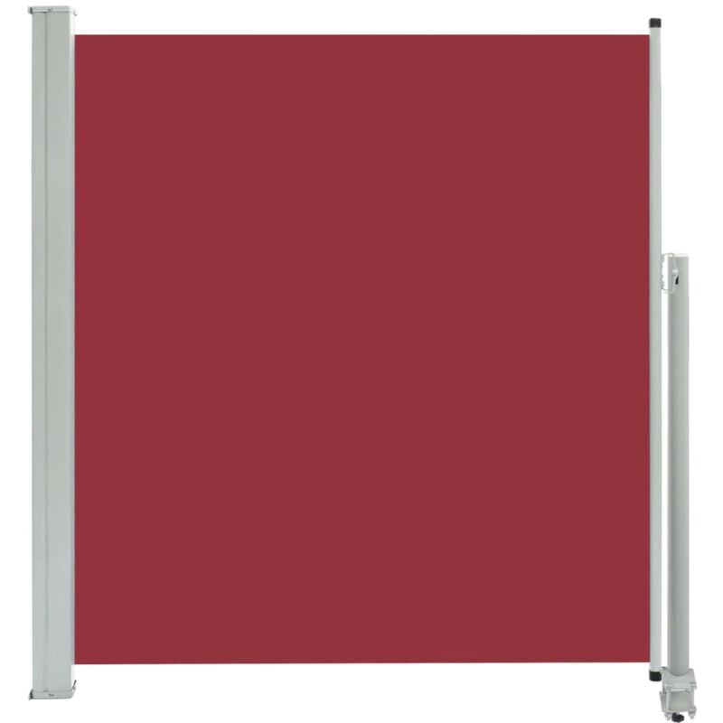 Patio Retractable Side Awning 140 x 300 cm Red vidaXL