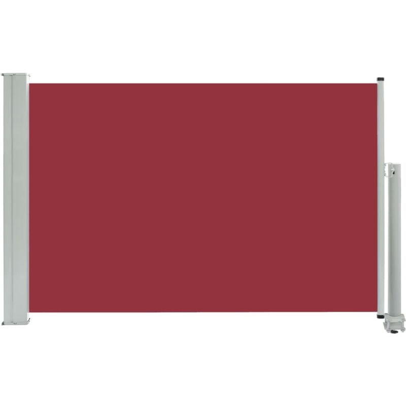 Patio Retractable Side Awning 60x300 cm Red vidaXL