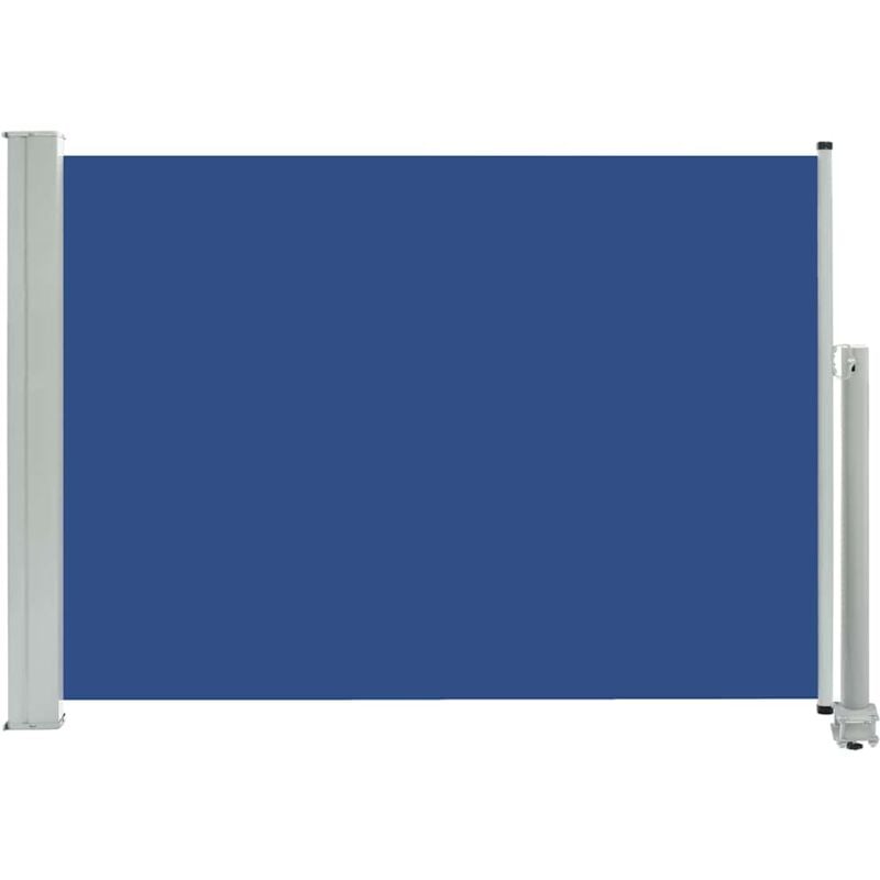 Patio Retractable Side Awning 80x300 cm Blue Vidaxl