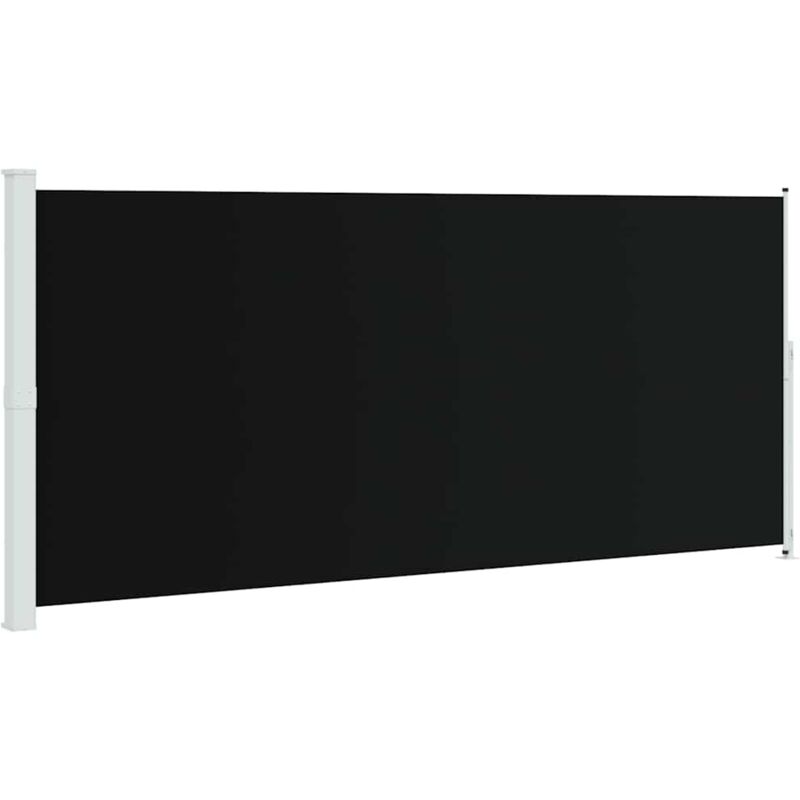 Patio Retractable Side Awning 220x500 Cm Black Vidaxl