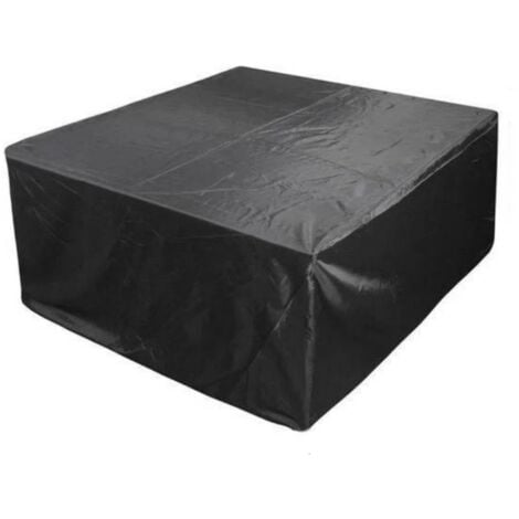 PN HOME Patio Sofa Cover, Fade Resistant Heavy Duty 210D Oxford Fabric, Outdoor Sectional Furniture Cover, Waterproof, Windproof, & Anti-UV Cover - Black