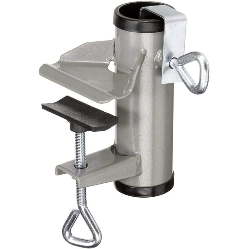 Image of Patio Umbrella Clamp, Metal Umbrella Holder for Balcony, Sunshade, Beach, Fishing, Patio, Balcony