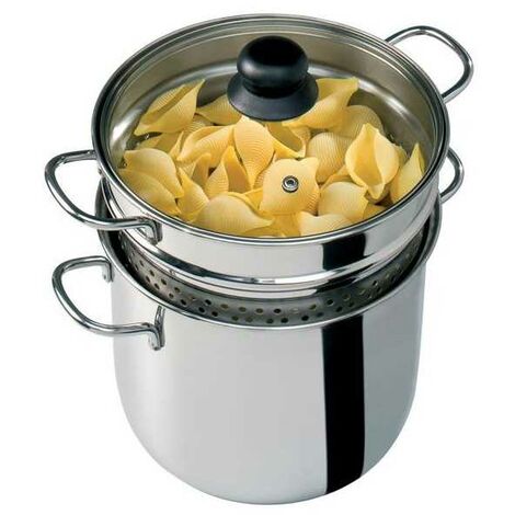Pâtiolière en inox 22 cm Barazzoni