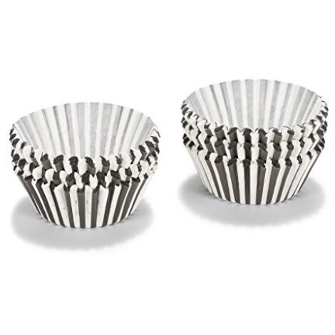 Patisse 01734 - Carta da Forno per Cupcake, 5 cm Circa, Colore: Bianco/Nero