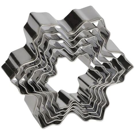 PATISSE - 5 DECOUPOIRS FLOCON DE NEIGE INOX
