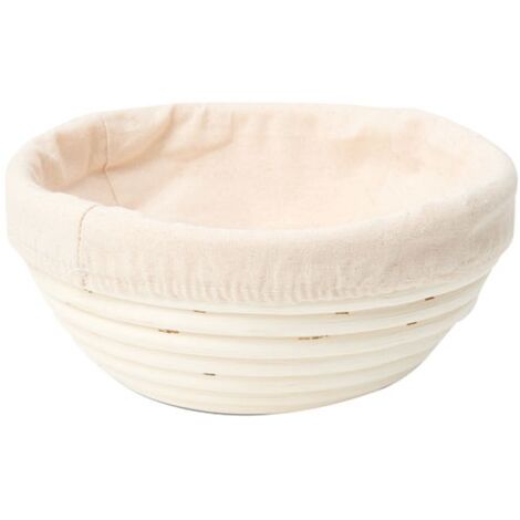 PATISSE BANNETON OSIER ROND 25CM AVEC TOILE COTON 92050
