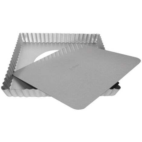 PATISSE - SILVER TOP MOULE TARTE CARRE AMOVIBLE 21X21X2.5CM