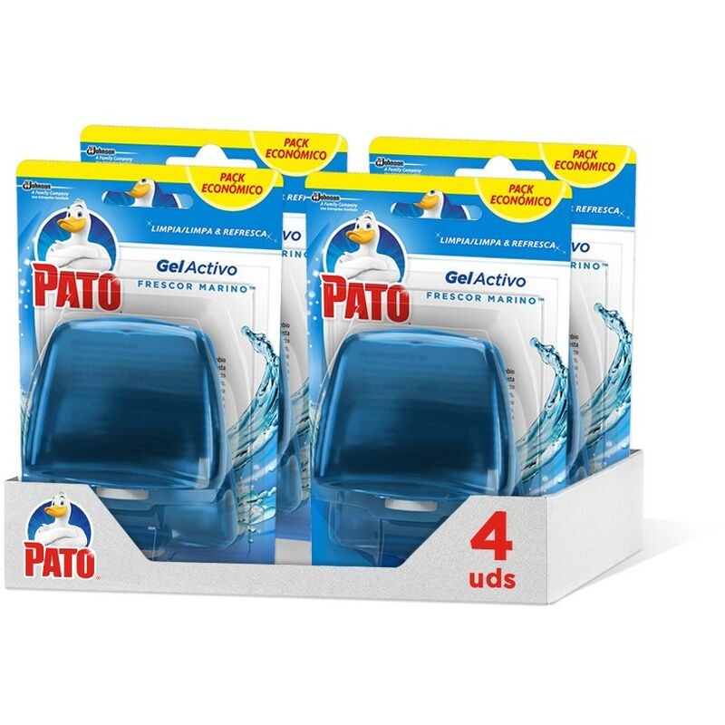 

Gel Activo recambio colgador para inodoro Marine, limpia y perfuma, 2 recambios (Pack de 4) - Pato