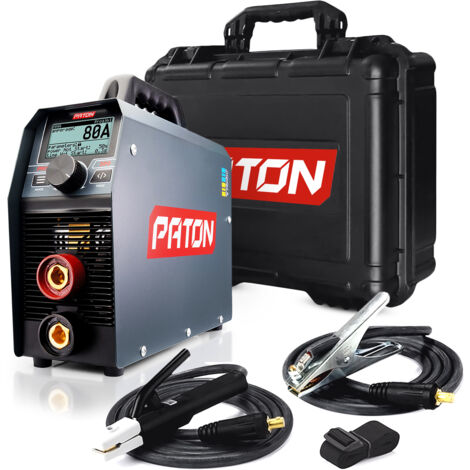 PATON PRO-200 Kit 3-en-1 – Poste à souder, soudeur MMA, TIG avec fonction pulsée – Courant de sortie 200A – Poste de soudage à l’arc