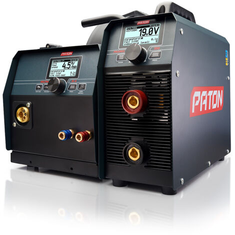 PATON ProMIG-350-15-4-400V W (WAM) Soudeur MIG 3-en-1 400V, 15-4 – Kit industriel Torche MIG et onduleur Poste de soudage utilisable avec ou sans gaz