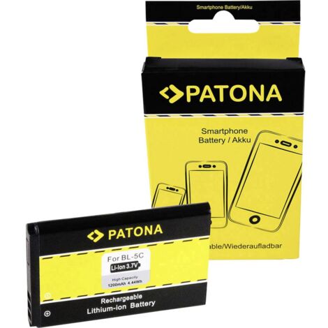 Patona BL-5C 6600/3100/7610/6230 Batteria ricaricabile fotocamera sostituisce la batteria originale (camera) BL-5CA, BL