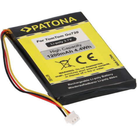 PATONA kompatibel TomTom Go 520 530 630 720 730 920 930 530 Live 630 Live