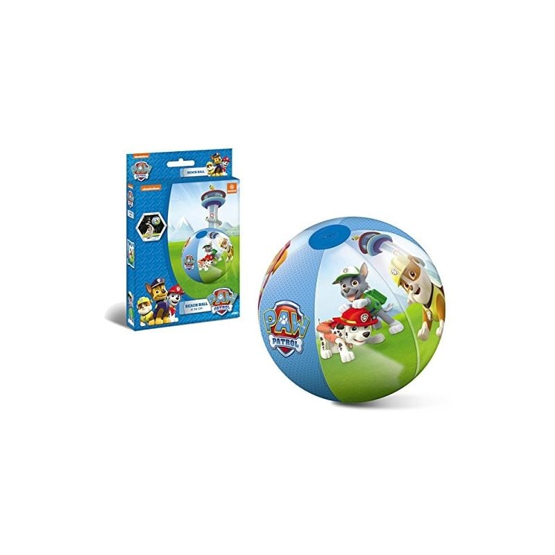 PAT PATROUILLE - BALLON GONFLABLE 50 CM - PAW PATROL BEACH BALL 16630 - Mondo