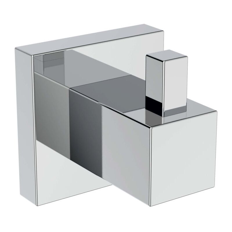Ideal Standard - iom Cube Crochet porte-serviettes E2192AA chromé, avec kit de montage