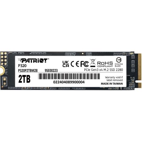 Patriot Patriot Ssd P320 2tb M.2280 Pci-e R/w 3000/2200mb/s