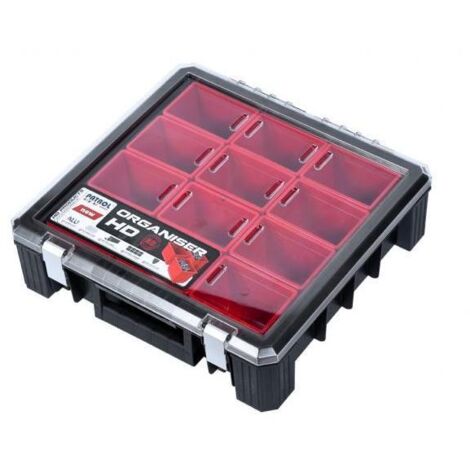 Patrol Group orghd400czapg001 HD Organiser 400 ArtPlast -  Small notebook box 12 boxes Magazin abnehmbarer transparenter Deckel, vielfarbig,
