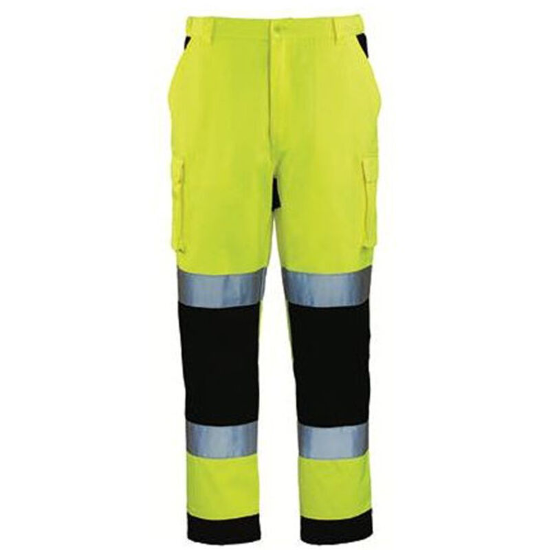 Pantalon de travail haute visbilité patrol - Jaune Fluo l - fr (46/48)
