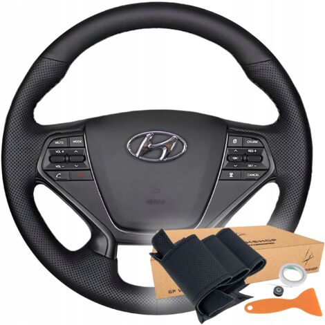 Patrón de moldura de la cubierta del volante para Hyundai Sonata IX 2015-2017
