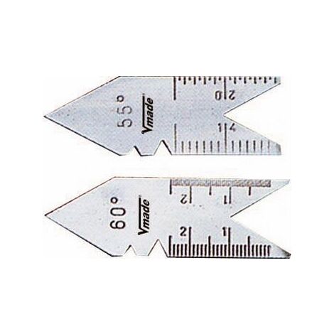 Patrones triangulares de acero, para roscas, tipo de rosca Whitworth, 55 grados  VOGEL 472001