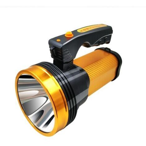 Patrouille usb rechargeable portable lumière led projecteur extérieur étanche à la pluie haute puissance lithium-ion lampe de poche